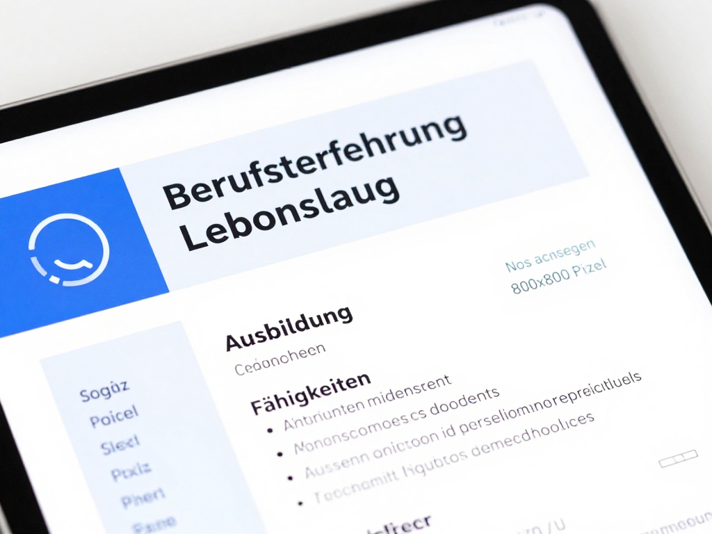 Struktur eines perfekten Lebenslaufs