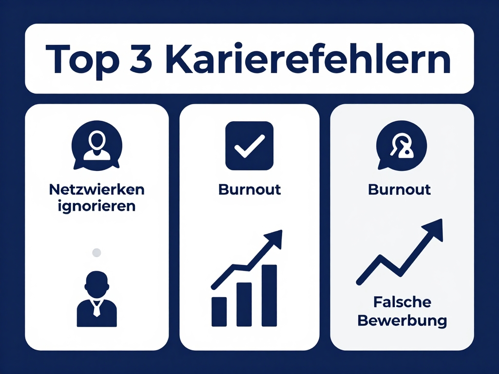 Infografik zu Top Karrierefehlern
